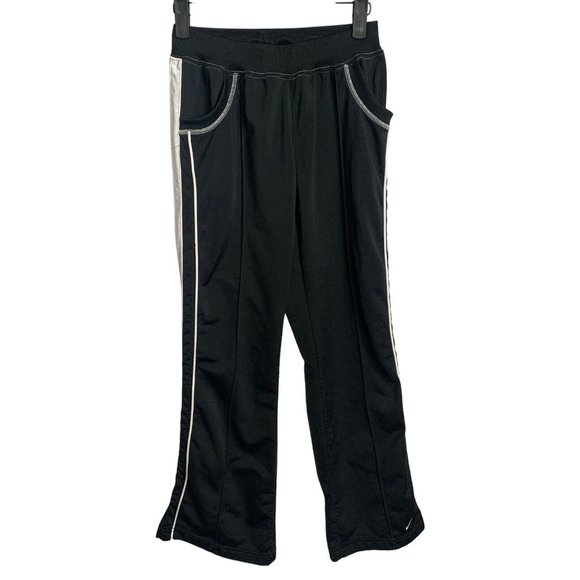 Nike Pants Girls Size 14 Large Black Polyester Athletic Fitness Running Gym - Picture 1 of 7